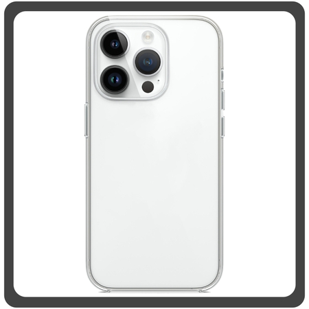 Θήκη Πλάτης - Back Cover, Silicone Σιλικόνη TPU Protective Case Διάφανη Transparent For iPhone 14 Pro