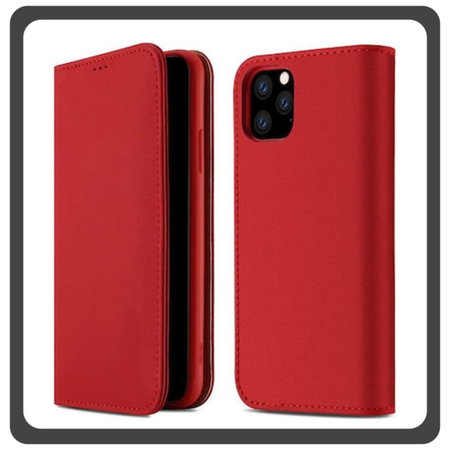 Θήκη Book, Δερματίνη Leather Print Wallet Case Red Κόκκινη For iPhone 14 Pro