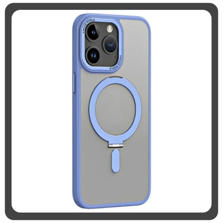 Θήκη Πλάτης - Back Cover, Silicone Σιλικόνη Creative Invisible Bracket Protective Case Sky Blue Μπλε For iPhone 13 Pro Max