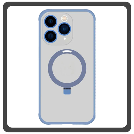 Θήκη Πλάτης - Back Cover, Silicone Σιλικόνη Creative Invisible Bracket Protective Case Navy Blue Μπλε For iPhone 12 Pro Max