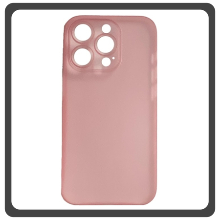 Θήκη Πλάτης - Back Cover, Silicone Σιλικόνη Ultra Thin Feather PP Case Pink Ροζ For iPhone 13 Pro