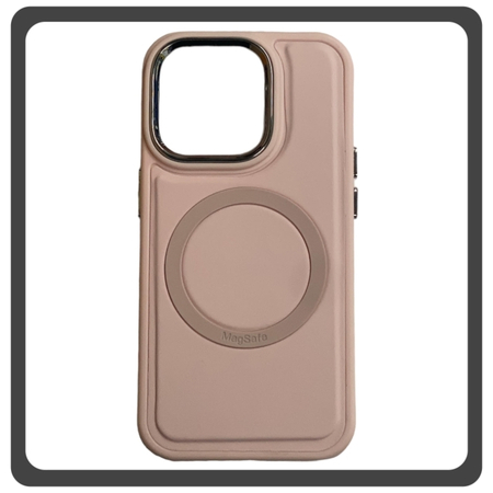 Θήκη Πλάτης - Back Cover, Silicone Σιλικόνη Liquid Magnetic Skin Protection Case Pink Ροζ For iPhone 13 Pro