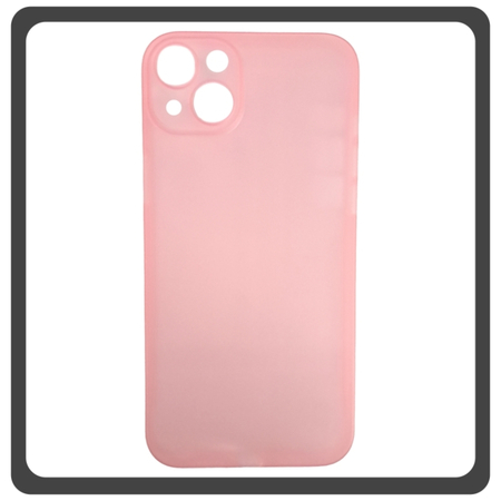 Θήκη Πλάτης - Back Cover, Silicone Σιλικόνη Ultra Thin Feather PP Case Pink Ροζ For iPhone 13