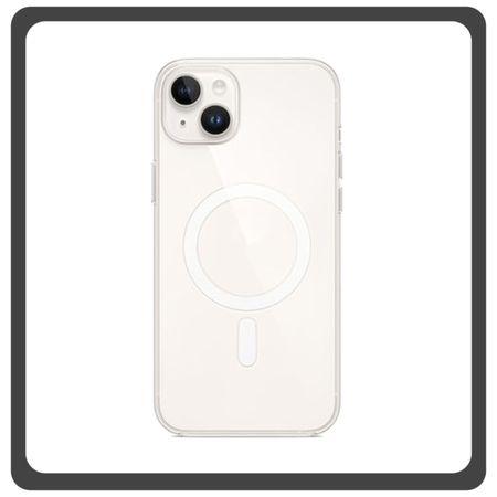 Θήκη Πλάτης - Back Cover, Silicone Σιλικόνη Fine Hole TPU Magnetic Case Transparent Διάφανο For iPhone 13