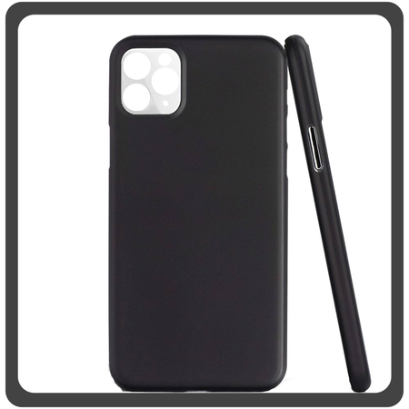 Θήκη Πλάτης - Back Cover Silicone Σιλικόνη Ultra Thin Feather PP Case Black Μαύρο For iPhone 11 Pro Max