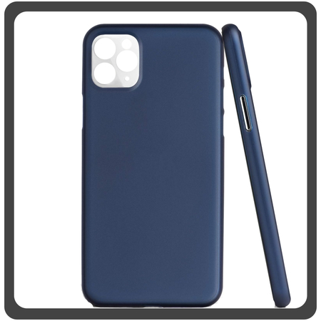 Θήκη Πλάτης - Back Cover Silicone Σιλικόνη Ultra Thin Feather PP Case Blue Μπλε For iPhone 11 Pro Max