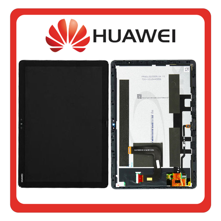 Γνήσια Original Huawei MediaPad M5 Lite 10.1'' (BAH2-L09, BAH2-W09, BAH2-W19) IPS LCD Οθόνη Display Screen + Touch Screen DIgitizer Μηχανισμός Αφής Black Μαύρο 02354APF (Service Pack By Huawei)