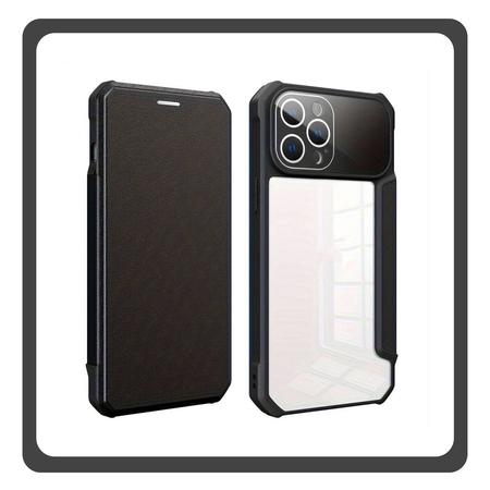 Θήκη Book, Leather Δερματίνη Colorful Magnetic Case Black Μαύρο For iPhone 11 Pro Max