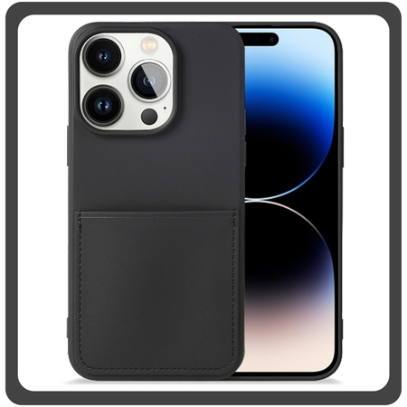 Θήκη Πλάτης - Back Cover, Silicone Σιλικόνη  Liquid Inserted TPU Protective Case Black Μαύρο For iPhone 12 Pro Max