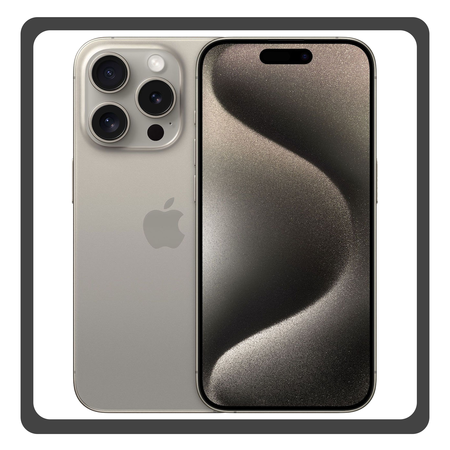 Apple iPhone 15 Pro 5G (8GB/128GB), Brand New Smartphone Mobile Phone Κινητό Natural Titanium Γκρι