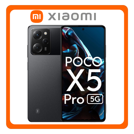 Xiaomi Poco X5 Pro 5G Dual SIM (6GB/128GB), Brand New Smartphone Mobile Phone Κινητό Black Μαύρο