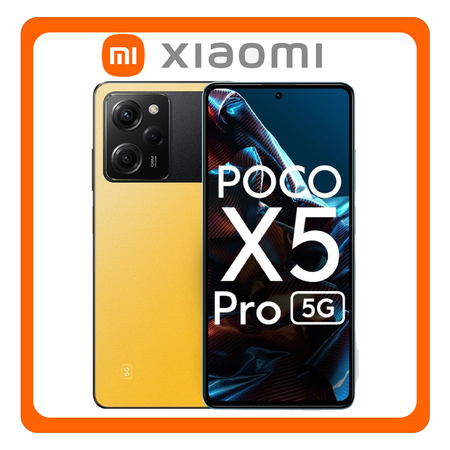 Xiaomi Poco X5 Pro 5G Dual SIM (6GB/128GB), Brand New Smartphone Mobile Phone Κινητό Yellow Κίτρινο