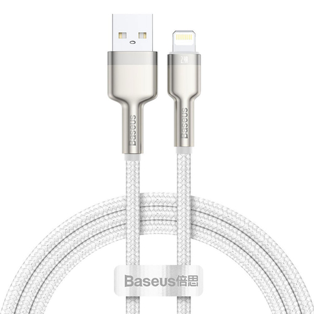 Data Cable Baseus Cafule, Lightning, 1.0m, White - 40474