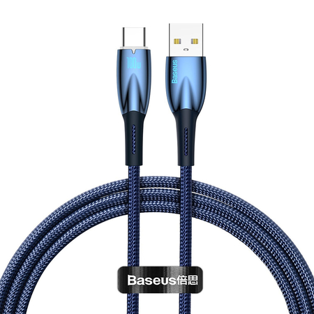 Data Cable Baseus Glimmer, Type-c, 100w, 1.0m, Blue - 40481