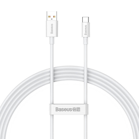 Data Cable Baseus Superior, Type-c, 100w, 1.5m, White - 40451