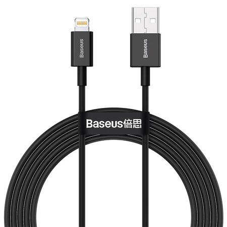 Data Cable Baseus Superior, Lightning, 1.0m, Black - 40470