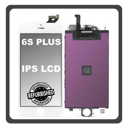 iPhone 6S+, iPhone 6S Plus (A1634, A1687) IPS LCD Display Screen Assembly Οθόνη + Touch Screen Digitizer Μηχανισμός Αφής White Άσπρο (Ref By Apple) (Lifetime Warranty Για Συνεργάτες B2B​)