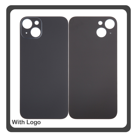 HQ OEM Συμβατό Με iPhone 15 , iPhone15 (A3090, A2846) Aftermarket Rear Back Battery Cover with Camera Big Hole Πίσω Κάλυμμα Πλάτη Καπάκι Μπαταρίας Black Μαύρο​ (Premium A+)