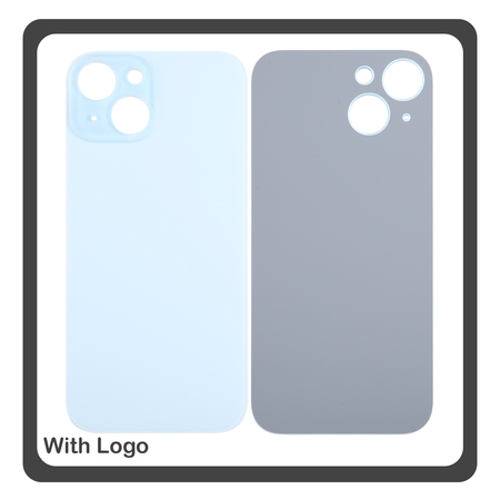 HQ OEM Συμβατό Με iPhone 15 Plus, iPhone 15+ (A3094, A2847) Aftermarket Rear Back Battery Cover with Camera Big Hole Πίσω Κάλυμμα Πλάτη Καπάκι Μπαταρίας Blue Μπλε (Premium A+)