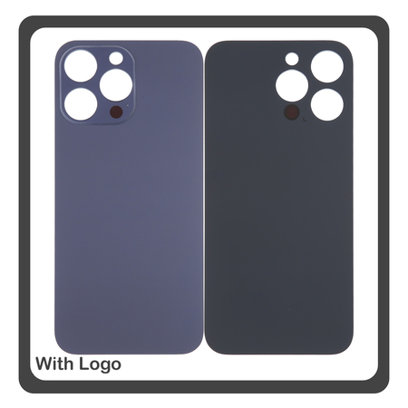 HQ OEM Συμβατό Με Apple iPhone 14 Pro (A2890, A2650) Aftermarket Rear Back Battery Cover with Camera Big Hole Πίσω Κάλυμμα Πλάτη Καπάκι Μπαταρίας Deep Purple Μωβ​ (Premium A+)