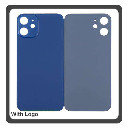 HQ OEM Συμβατό Με Apple iPhone 12 Mini, iPhone 12Mini (A2399, A2176) Premium Aftermarket Rear Back Battery Cover with Camera Big Hole Πίσω Κάλυμμα Πλάτη Καπάκι Μπαταρίας Blue Μπλε (Premium A+)