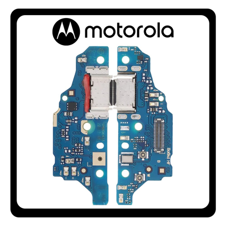 HQ OEM Συμβατό Με Motorola Moto G23 (XT2333-1), USB Type-C Charging Dock Connector Flex Sub Board, Καλωδιοταινία Υπό Πλακέτα Φόρτισης + Microphone Μικρόφωνο (Premium A+)