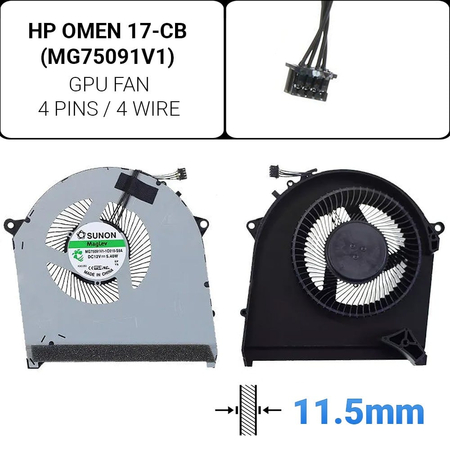 Ανεμιστήρας gpu hp Omen 17-cb Version 11.5mm