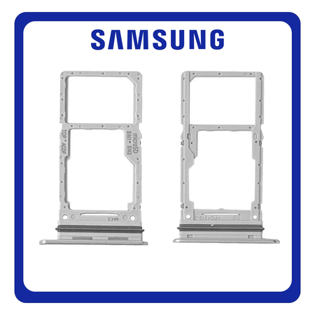 Γνήσια Original Samsung Galaxy A34 5G (SM-A346E, SM-A346B) SIM Card Tray + Micro SD Tray Slot Υποδοχέας Βάση Θήκη Κάρτας SIM SIlver Ασημί GH98-48063B (Service Pack By Samsung)
