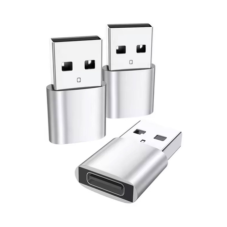Adapter Detech, usb c (F)– Usb(m) Otg, Gray - 17856
