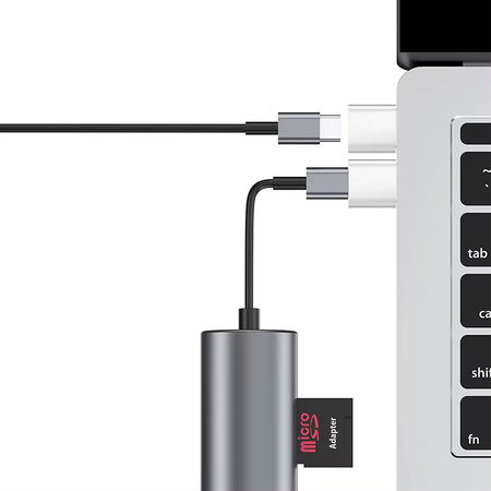 Adapter Detech, usb c (F)– Usb(m) Otg, Gray - 17856
