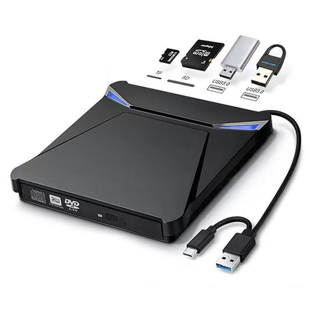 External cd/ dvd Drive no Brand, Black - 17867