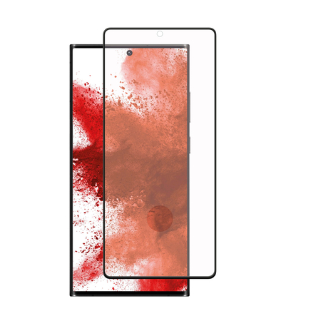 Tempered Glass Detech, for Samsung Galaxy s23 Ultra, 3d Full Glue, 0.3мм, Черен - 52748