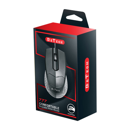Ποντίκι Detech d8, Optical, Black - 777