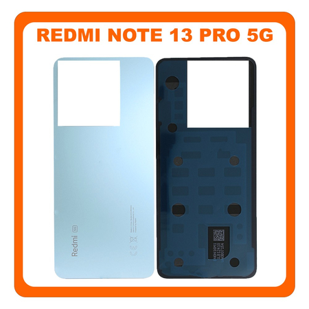HQ OEM Συμβατό Με Redmi Note 13 Pro 5G (2312DRA50C, 2312CRAD3C), Rear Back Battery Cover Πίσω Καπάκι Πλάτη Μπαταρίας Ocean Teal Άσπρο (Premium A+)