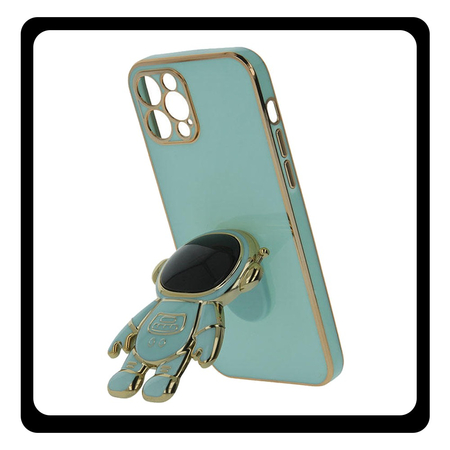 Θήκη Πλάτης - Back Cover, Silicone Σιλικόνη Mint Green Πράσινο Astronaut Case iPhone 15 Pro