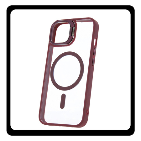 Θήκη Πλάτης - Back Cover, Silicone Σιλικόνη Purple Μωβ Extra Lens Mag Case iPhone 15 Plus