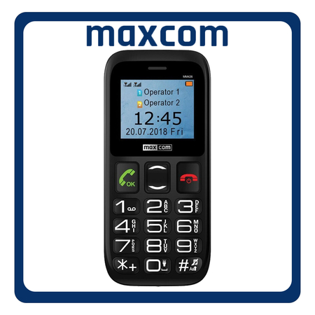 MaxCom MM426 SE Dual SIM, Brand New Feature Mobile Phone Κινητό με Μεγάλα Κουμπιά Black Μαύρο