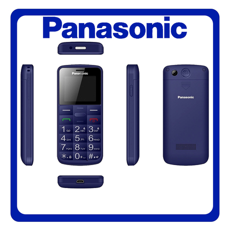 Panasonic KX-TU110EXC Dual SIM, Brand New Feature Mobile Phone Κινητό με Κουμπιά Blue Μπλε
