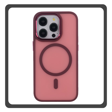 Θήκη Πλάτης - Back Cover, Silicone Σιλικόνη Red Κόκκινο Frozen Mag Case For iPhone 15 Pro Max