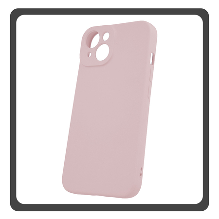 Θήκη Πλάτης - Back Cover, Silicone Σιλικόνη Rose Pink Ροζ iPhone 15