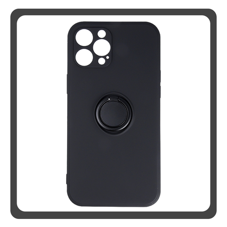 Θήκη Πλάτης - Back Cover, Silicone Σιλικόνη Black Μαύρο Finger Grip Case iPhone 15Θήκη Πλάτης - Back Cover, Silicone Σιλικόνη Black Μαύρο Finger Grip Case iPhone 15