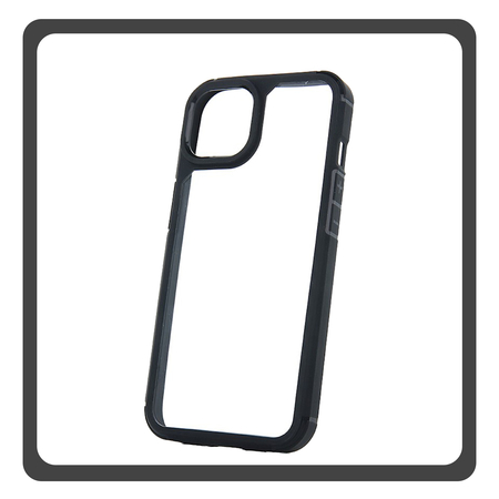 Θήκη Πλάτης - Back Cover, Silicone Σιλικόνη Black Μαύρο Color Shock Case iPhone 15 Pro