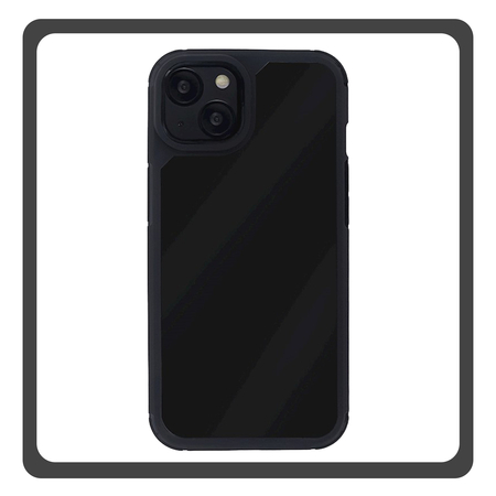 Θήκη Πλάτης - Back Cover, Silicone Σιλικόνη Black Μαύρο Color Shock Case iPhone 15
