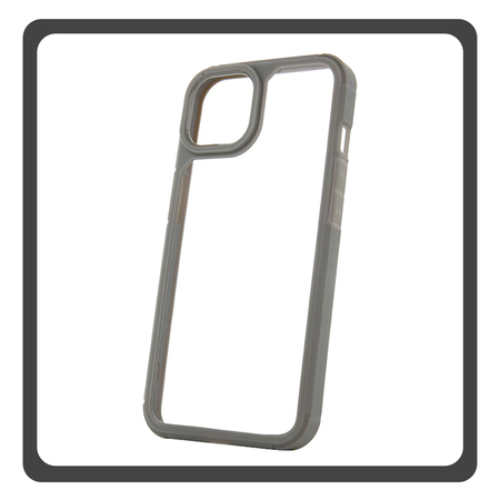 Θήκη Πλάτης - Back Cover, Silicone Σιλικόνη Gray Γκρι Color Shock Case iPhone 15