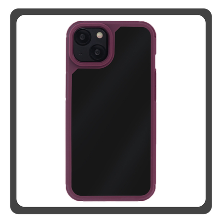 Θήκη Πλάτης - Back Cover, Silicone Σιλικόνη Maroon Βυσσινί Color Shock Case iPhone 15