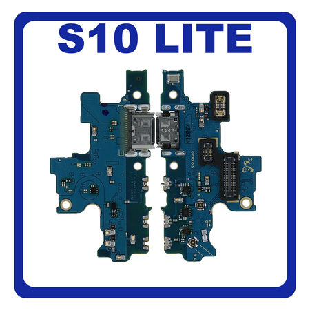 Γνήσια Original Samsung Galaxy S10 Lite (SM-G770F, SM-G770F/DS) USB Type-C Charging Dock Connector Flex Sub Board, Καλωδιοταινία Υπό Πλακέτα Φόρτισης + Microphone Μικρόφωνο GH96-12916A (Service Pack By Samsung)