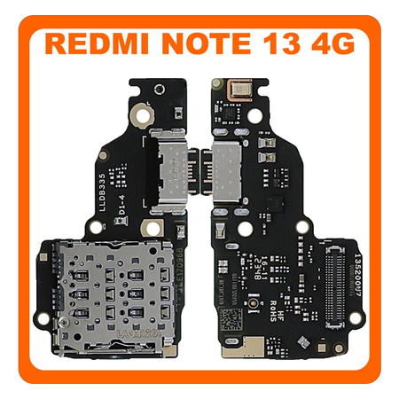 Γνήσια Original Xiaomi Redmi Note 13 4G (23129RAA4G, 23124RA7EO) USB Type-C Charging Dock Connector Flex Sub Board, Καλωδιοταινία Υπό Πλακέτα Φόρτισης + Microphone Μικρόφωνο 56000500N700 (Service Pack By Xiaomi)