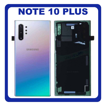 OEM HQ Samsung Galaxy Note 10 Plus , Note10 Plus 10+ N975 (N975F N975F/DS N975U N975U1 N975W N9750/DS N975N) Rear Back Battery Cover Πίσω Κάλυμμα Καπάκι Μπαταρίας + Camera Lens Τζαμάκι Κάμερας Aura Glow (Premium A+)