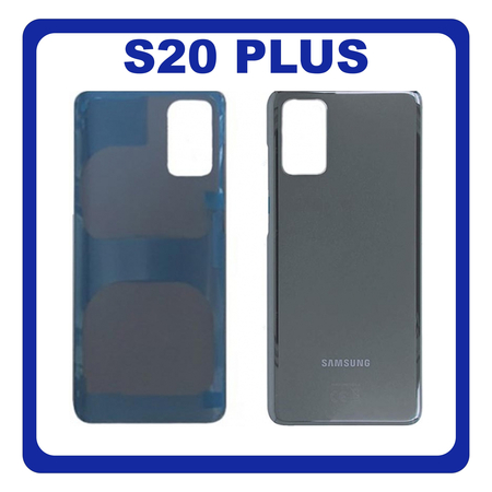 OEM HQ Samsung Galaxy S20 Plus , S20+ G985 (SM-G985, SM-G985F, SM-G985F/DS) Rear Back Battery Cover Πίσω Κάλυμμα Καπάκι Μπαταρίας Grey Γκρι (Premium A+​)