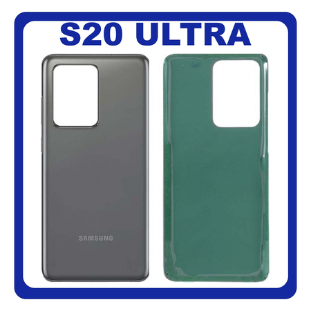 OEM HQ Samsung Galaxy S20 Ultra G988 (SM-G988B/DS) Rear Back Battery Cover Πίσω Κάλυμμα Καπάκι Μπαταρίας Grey Γκρι (Premium A+)